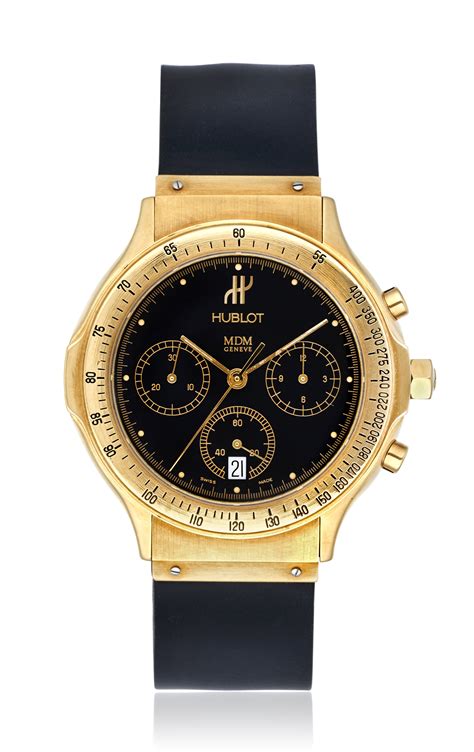 hublot mdm chronograph gold